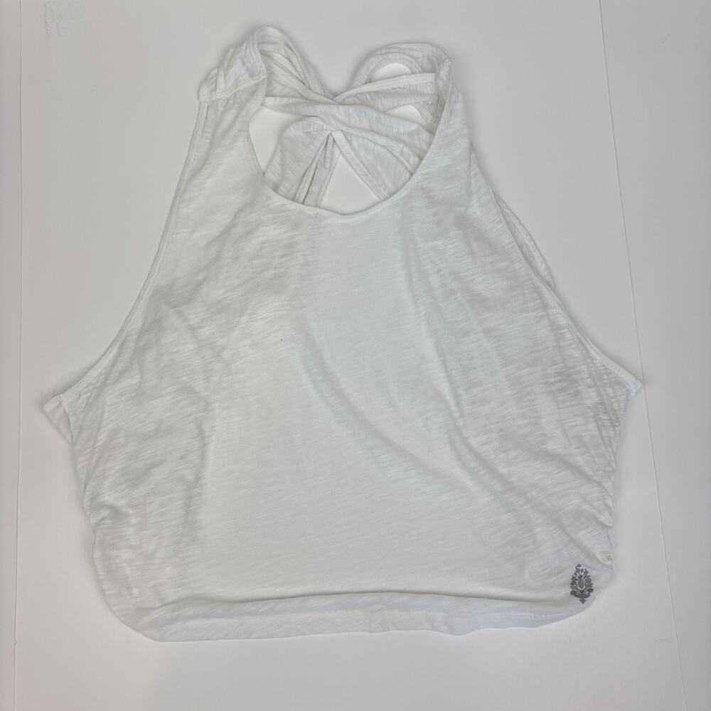 Free People FP Movement Tank Top Women's M White Cropped Activewear